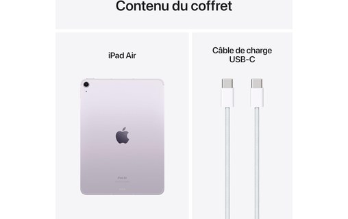 Apple iPad Air 11" - 2024 - WiFi + Cellular 256 Go - Mauve