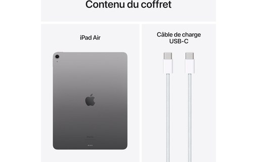 Apple iPad Air 13" - 2024 - WiFi 128 Go - Gris Sidéral