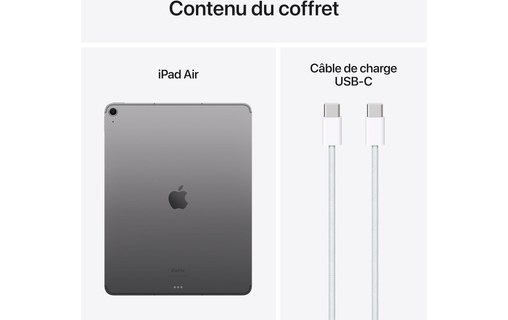 Apple iPad Air 13" - 2024 - WiFi + Cellular 256 Go - Gris Sidéral