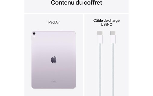 Apple iPad Air 13" - 2024 - WiFi + Cellular 256 Go - Mauve