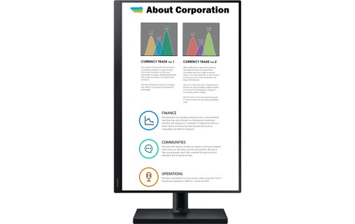 Écran 24" Samsung F24T450GYU - HDMI/DisplayPort