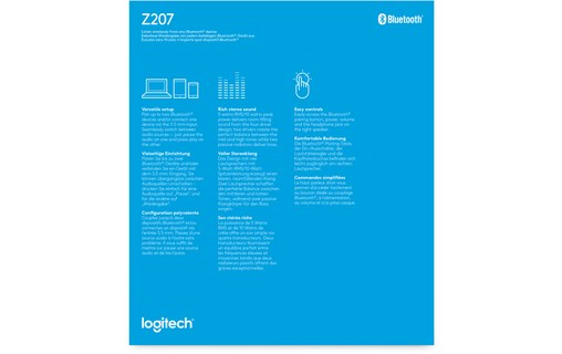 Enceinte PC Logitech Z207 Blanche - Bluetooth