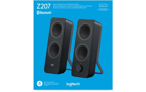 Enceinte PC Logitech Z207 Noire - Bluetooth