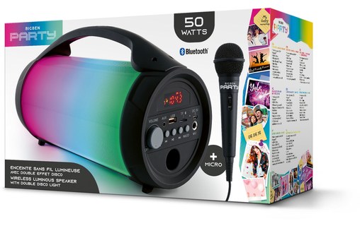 Enceinte Bluetooth BigBen Party Lite Noire