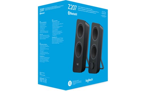 Enceinte PC Logitech Z207 Noire - Bluetooth