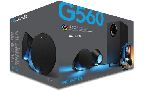 Enceinte PC Logitech G560 gaming Noire - Bluetooth