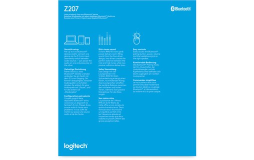 Enceinte PC Logitech Z207 Noire - Bluetooth