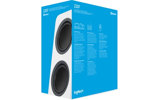 Enceinte PC Logitech Z207 Blanche - Bluetooth