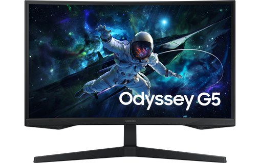 Écran Gaming Incurvé 27" Samsung Odyssey G5 G55C - 165 Hz