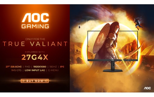 Écran Gaming 27" AOC 27G4X - HDMI/DisplayPort