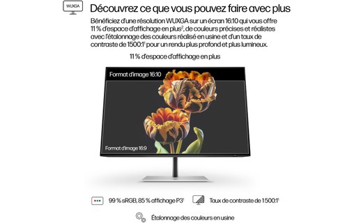 Écran 24" HP Série 7 Pro 724pn - HDMI/DisplayPort