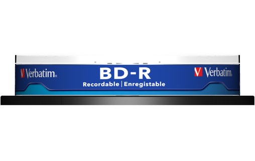 Média BD-R 25 Go VERBATIM -Pack 10 pcs