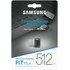 Clé USB Samsung Fit Plus 512 Go - Noir, Métal - USB 3.2