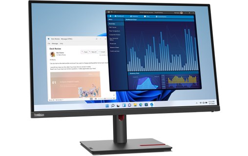 Écran 27" Lenovo ThinkVision T27p-30 - 4K HDMI/DisplayPort/USB-C - 63A9GAT1EU