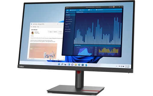 Écran 27" Lenovo ThinkVision T27p-30 - 4K HDMI/DisplayPort/USB-C - 63A9GAT1EU