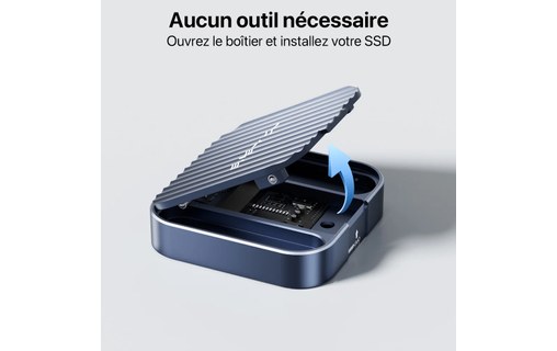 Boîtier SSD M.2 NVMe 2230 USB-C Acasis pour iPhone 15/16 Pro/Pro Max