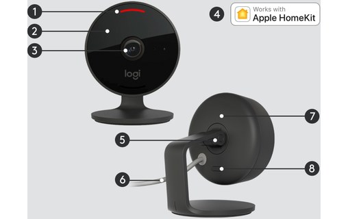 Caméra de surveillance extérieure WiFi - Logitech Circle View