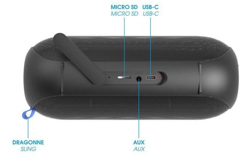 Enceinte portable bluetooth - RYGTH - Toogo-L Led