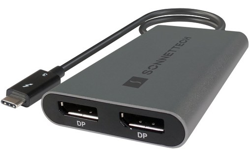 Adaptateur Sonnet Thunderbolt 3 vers Dual DisplayPort 4K