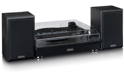 Platine Vinyle LENCO LS-101BK - Noire, Bluetooth