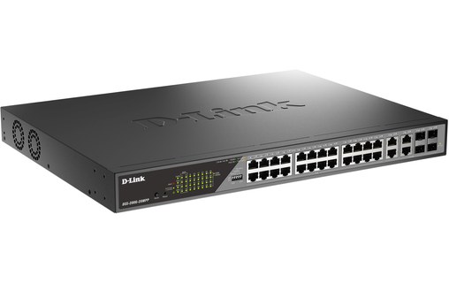 Switch Ethernet D-LINK DSS-200G-28MPP 24 ports - Manageable, PoE, L2