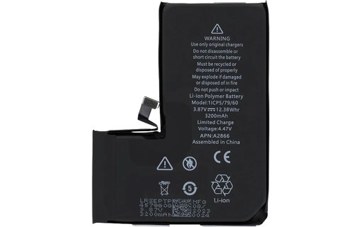 Batterie de remplacement pour iPhone 14 Pro - 3200 mAh