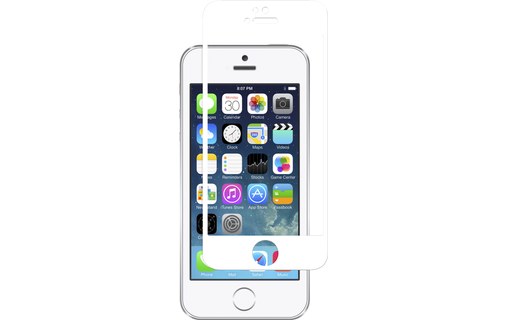 Moshi iVisor Glass Blanc - Protection écran en verre renforcé iPhone 5/5s/5c/SE