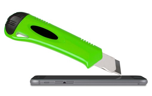 Moshi iVisor Glass Noir - Protection écran en verre renforcé iPhone 6+ / 6s Plus