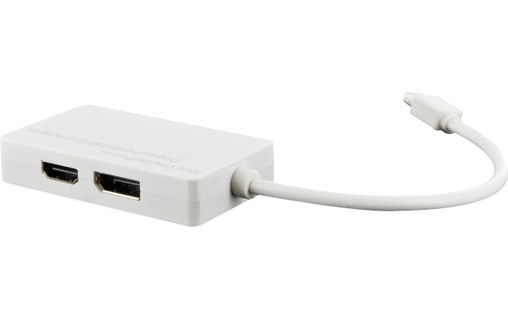 Adaptateur Mini DisplayPort 3-en-1 vers HDMI, DVI et DisplayPort