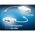Adaptateur Mini DisplayPort 3-en-1 vers HDMI, DVI et DisplayPort