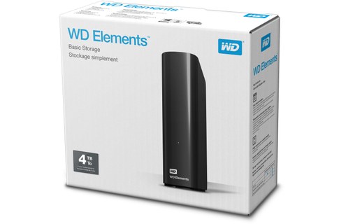 Western Digital WD Elements Desktop 4 To - Noir - Disque dur externe