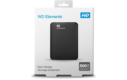 Western Digital WD Elements Portable 500 Go - Noir - Disque dur externe