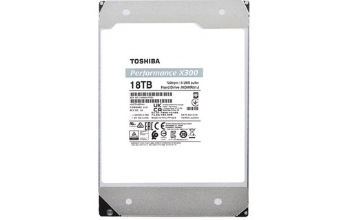 Toshiba X300 18 To - Disque dur 7200 tr/min - HDWR51JUZSVA