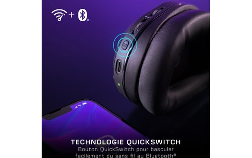 Casque gaming sans fil Turtle Beach Stealth 500 pour PS5, Noir - Bluetooth