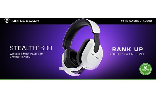 Casque gaming sans fil Turtle Beach Stealth 600 pour Xbox Series X/S, Blanc