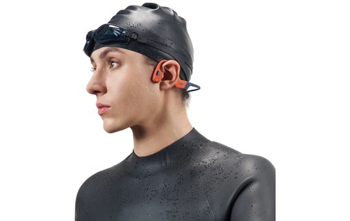 Casque Bluetooth à conduction osseuse Shokz OpenSwim Pro Noir, Rouge