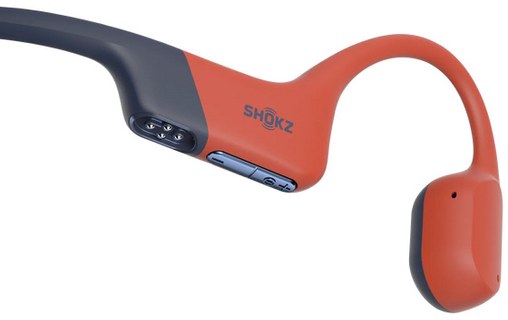 Casque Bluetooth à conduction osseuse Shokz OpenSwim Pro Noir, Rouge