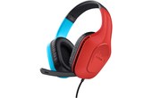 Casque gaming Trust GXT 416S Zirox Noir, Rouge
