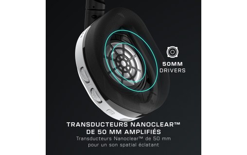 Casque gaming sans fil Turtle Beach Stealth 600 pour PS5, Blanc - Bluetooth