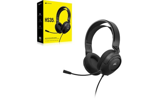 Casque gaming Corsair HS35 v2, Rouge