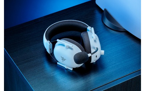 Casque gaming sans fil Razer BlackShark V2 Pro pour PS5, Blanc - Bluetooth