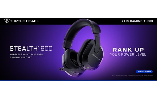 Casque gaming sans fil Turtle Beach Stealth 600 pour PS5, Noir - Bluetooth