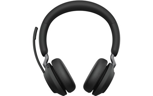 Micro-casque sans fil Jabra Evolve2 65 Link 390a MS Teams Stereo, Noir - USB