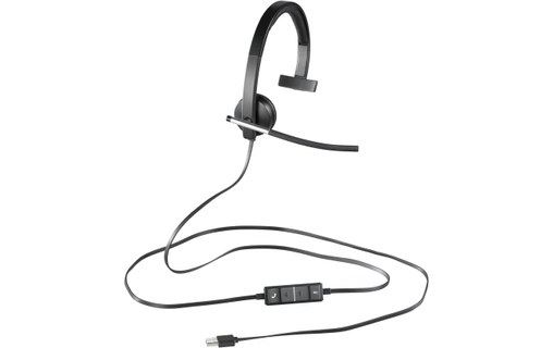 Micro-casque Logitech H650e Mono Argent, Noir - USB