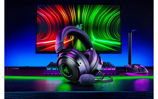 Casque gaming Razer Kraken V3 HyperSense, Noir