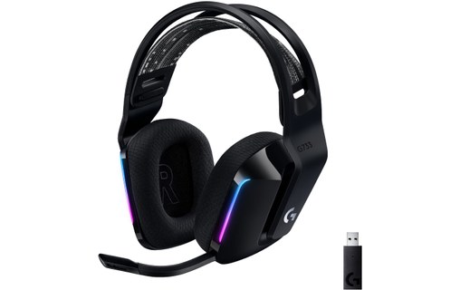 Casque gaming sans fil Logitech G733, Noir