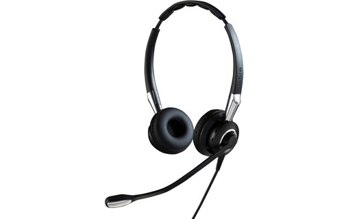 Micro-casque Jabra Biz 2400 II QD Duo NC Argent, Noir