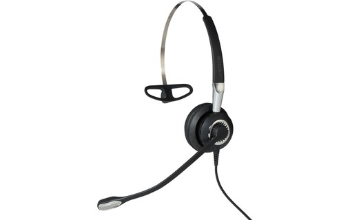 Micro-casque Jabra Biz 2400 II QD Mono NC 3-en-1 Argent, Noir