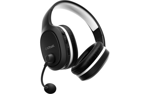 Casque gaming sans fil Trust GXT 391 Thian Blanc, Noir