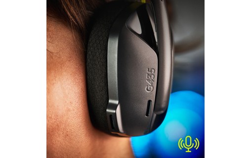 Casque gaming sans fil Logitech G435, Noir - Bluetooth